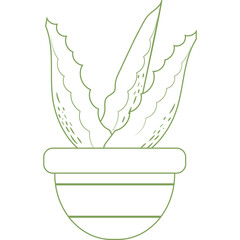 Poster - Houseplant Line Icon