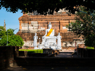 Buddha statues in Ayutthaya, Thailand.