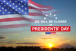 Presidents' Day Background Design. We will be Closed on President's Day