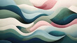 Abstract 3D rendering of a water wave with red and green colors. Suitable for digital art, backgrounds, environmental designs, and water-themed creative projects.
