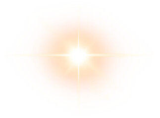 abstract orange sun light element