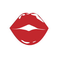 Wall Mural - Lips vector icon set. kiss illustration sign collection.  woman symbol. love logo.