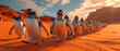 Pinguin-Gruppe im Zeichen des Umweltschutzes