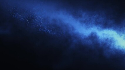 Wall Mural - Blue Fog And Particles