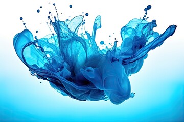 Canvas Print - blue water splash