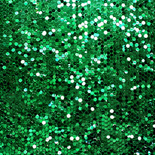 Green Sparkle Glitter Background. Glittering Sequins Wall.