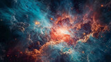 Fototapeta  - Galaxies and star constellations in deep space and cosmos, part of the Universe on high definition abstract background
