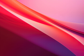 Wall Mural - Abstract curved lines shape red purple pastel background.