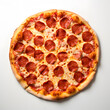 © Oksana_Latysheva - Pepperoni pizza top view isolated on white background