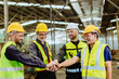 © Quality Stock Arts - Engineer Group team dealing cooperation join hands together. Engineering worker teamwork project successful concept