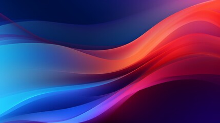 Wall Mural - simple abstract background with dynamic wave line effect. an artistic banner for your design project