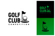 Golf Club competition Logo Inspiration, Golf Ball, Flag, Hole