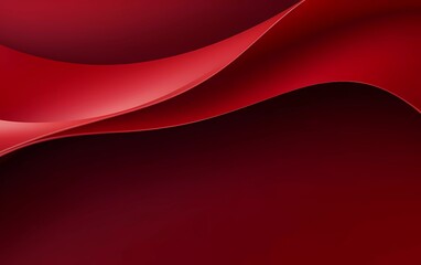 Sticker - Dark red paper waving abstract banner design. Wavy vector background. generative ai