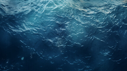 Wall Mural - Water background, Underwater world loop, Deep blue sea texture, Ai generated image