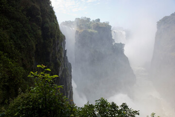  Zimbabwe Victoria Falls on a sunny winter day
