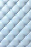 Fototapeta Sypialnia - Seamless light pastel blue diamond tufted upholstery background texture