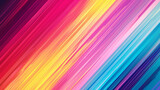 Fototapeta Tęcza - abstract colorful lines background, Ai generated image, abstract background with smooth lines in blue, orange and purple colors