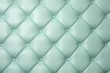 Fototapeta Sypialnia - Seamless light pastel mint diamond tufted upholstery background texture 