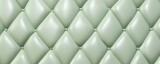 Fototapeta Sypialnia - Seamless light pastel sage diamond tufted upholstery background texture 