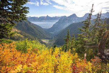 Wall Mural - Autumn in mountains