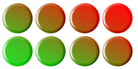 set of colorful buttons