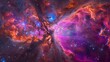 Galactic Wonders: Pink, Purple, and Blue Swirls