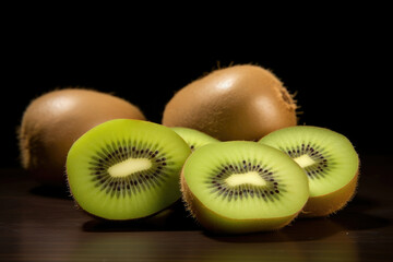 Fruit food dieting tropical green fresh healthy kiwi juicy ripe