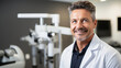 Modern eye care clinic optometrist providing a positive patient experience