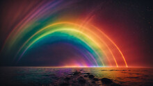 Rainbow Over The Sea