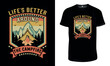 © GraphixWave - Life is better around the campfire t shirt design, Camping and Adventure t shirt design for nature lover