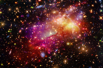 Wall Mural - beautiful universe. galaxies and stars. the elements of this image furnished by nasa.
