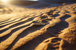 sand texture with dunes and footprints