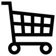 trolley icon, vector illustration, simple design, best used for web, banner or presentation