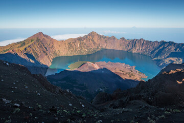 Wall Mural - Rinjani Mount is an active volcano in Lombok, Indonesia. The second highest volcano in Indonesia.