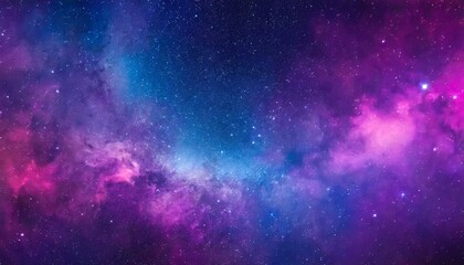 Wall Mural - seamless space texture background stars in the night sky with purple pink and blue nebula a high resolution astrology or astronomy backdrop pattern