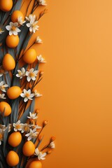 Wall Mural - Beautiful colorful Easter eggs. Happy Easter