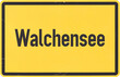 Ortsschild Walchensee
