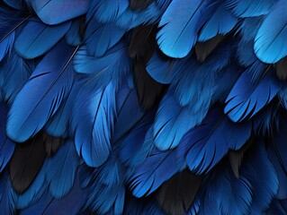  blue and black feathers background