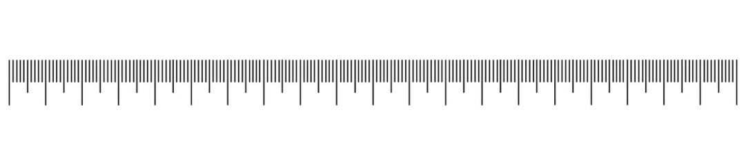 
Horizontal measuring ruler. Dimensional indicator. Flat style. transparent background.