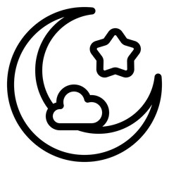 Poster - crescent icon