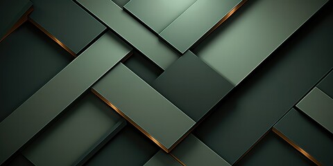 Wall Mural - geometric abstract background with 3D style. generative Ai