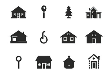 Fototapete - An elegant fusion of minimalist design and bold illustration, this collection showcases the beauty and diversity of black icons, evoking a sense of modern sophistication and cultural pride