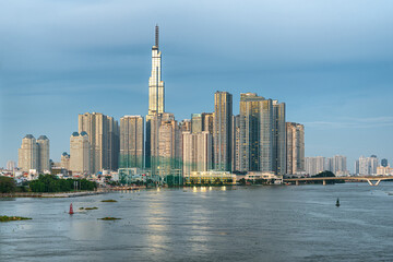 Canvas Print - Awesome Ho Chi Minh City skyline, Vietnam