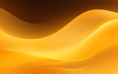 Wall Mural - Golden yellow abstract background with waves. generative ai