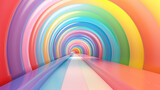 Fototapeta  - Abstract colorful rainbow perspective background