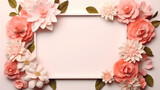 Fototapeta Sypialnia - Beautiful pink rose bouquet flowers background, symbol of Valentine's Day, wedding, love