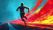 © Romasoph - Athlete running. Competition, physical exercise and sports concept