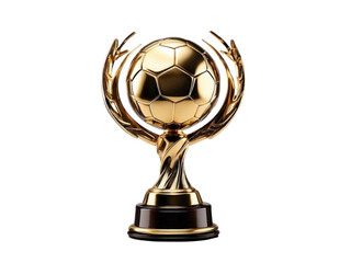  Football Trophy Isolated On A Transparent Background