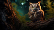 © Ayu Triyuniarti - Mystical owl portrait: Nocturnal enchantment unveils wildlife wonders, inspiring vital conservation and delicate nighttime ecosystem harmony