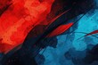 Abstract watercolor background with blue and red splashes with place for your text, for awareness Day, Week or Month